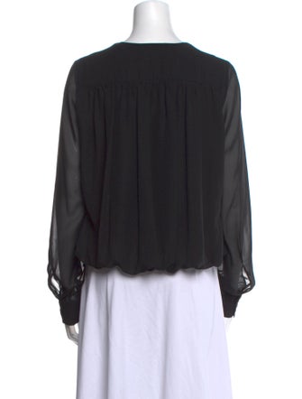 Altuzarra Silk V-Neck Blouse