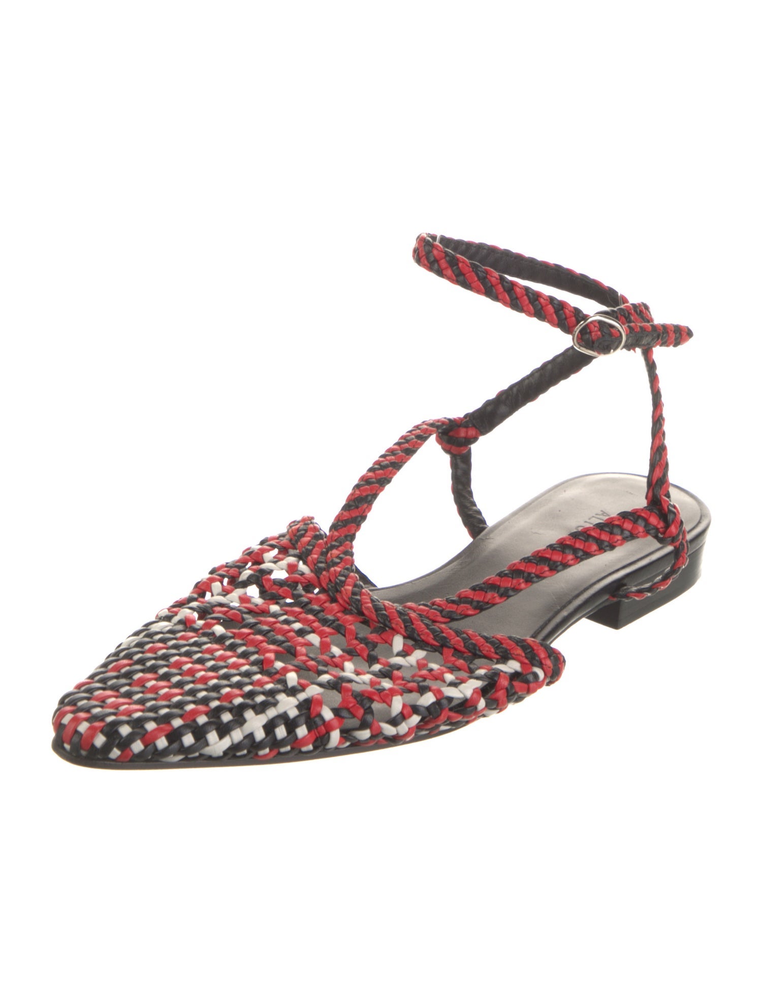 Altuzarra Tweed Patterned Slingback Flats