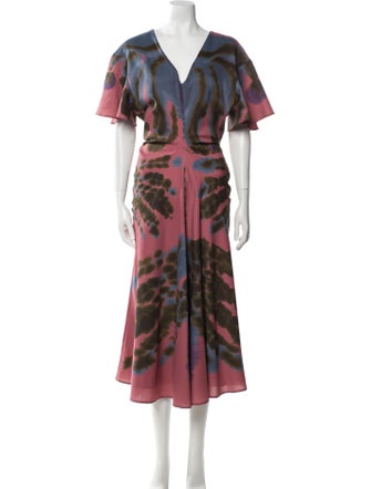 Altuzarra Tie-Dye Print Long Dress