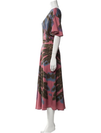 Altuzarra Tie-Dye Print Long Dress