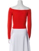 Altuzarra Off-The-Shoulder Long Sleeve Crop Top