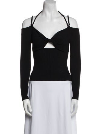 Altuzarra Off-The-Shoulder Long Sleeve Bodysuit