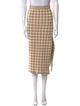 Altuzarra Plaid Print Midi Length Skirt