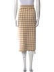 Altuzarra Plaid Print Midi Length Skirt