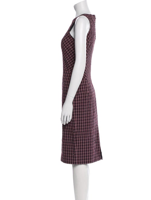 Altuzarra Plaid Print Midi Length Dress