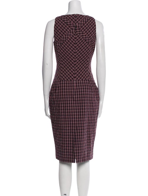 Altuzarra Plaid Print Midi Length Dress
