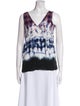 Altuzarra Silk Tie-Dye Print Top