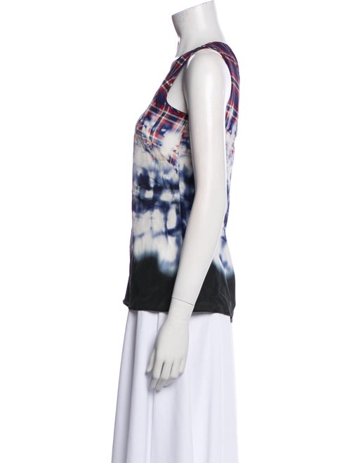 Altuzarra Silk Tie-Dye Print Top