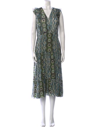 Altuzarra Silk Midi Length Dress