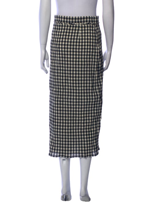 Altuzarra Plaid Print Midi Length Skirt
