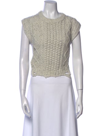 Altuzarra Merino Wool Crew Neck Crop Top