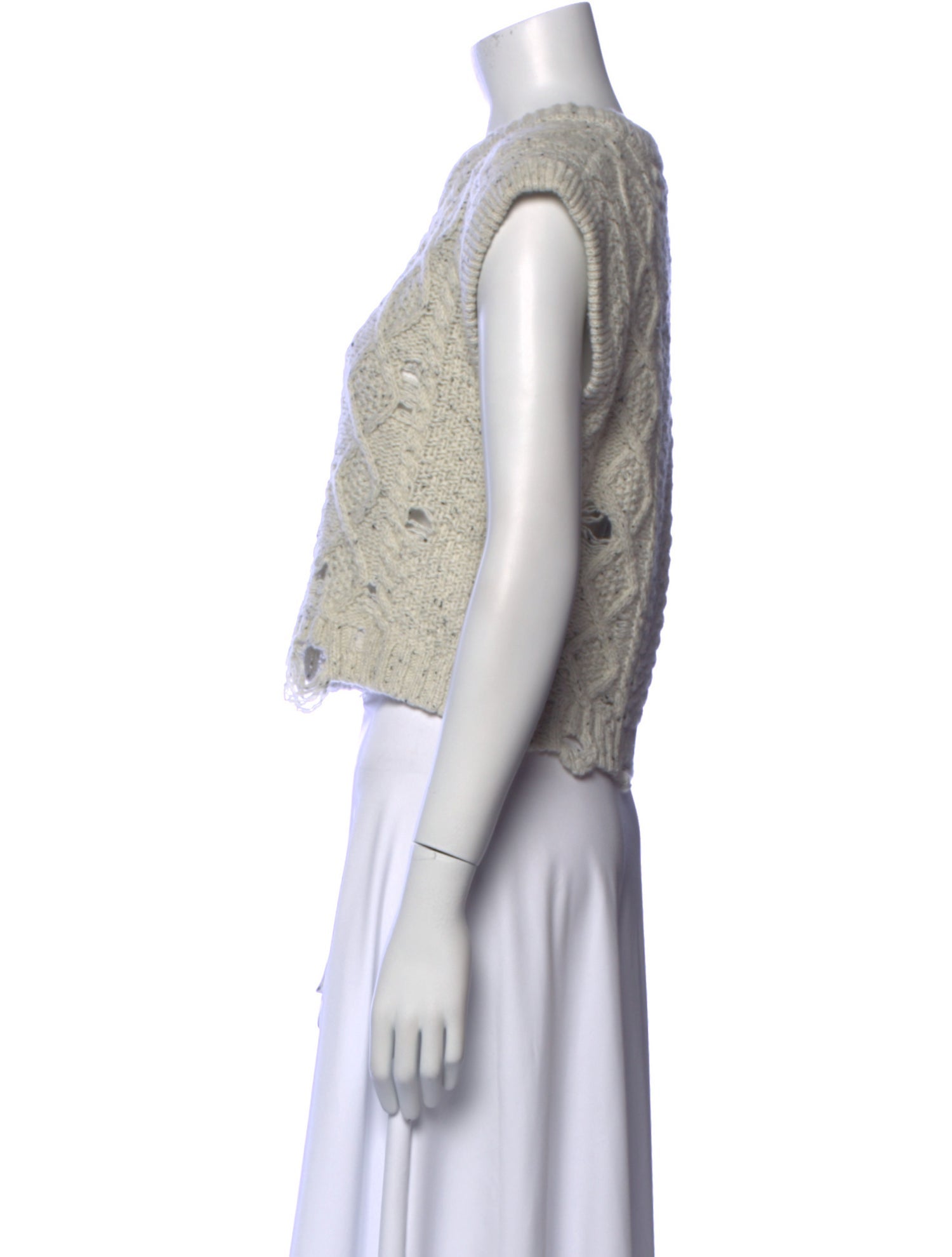 Altuzarra Merino Wool Crew Neck Crop Top