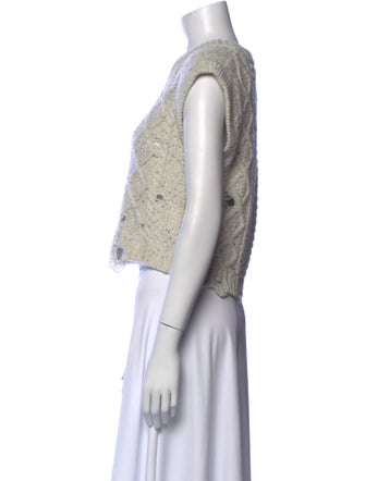 Altuzarra Merino Wool Crew Neck Crop Top