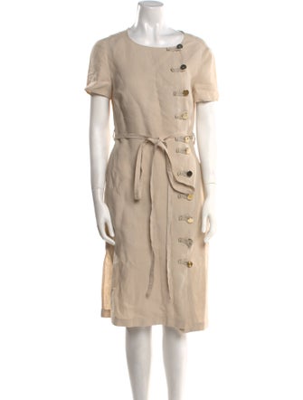Altuzarra Linen Midi Length Dress