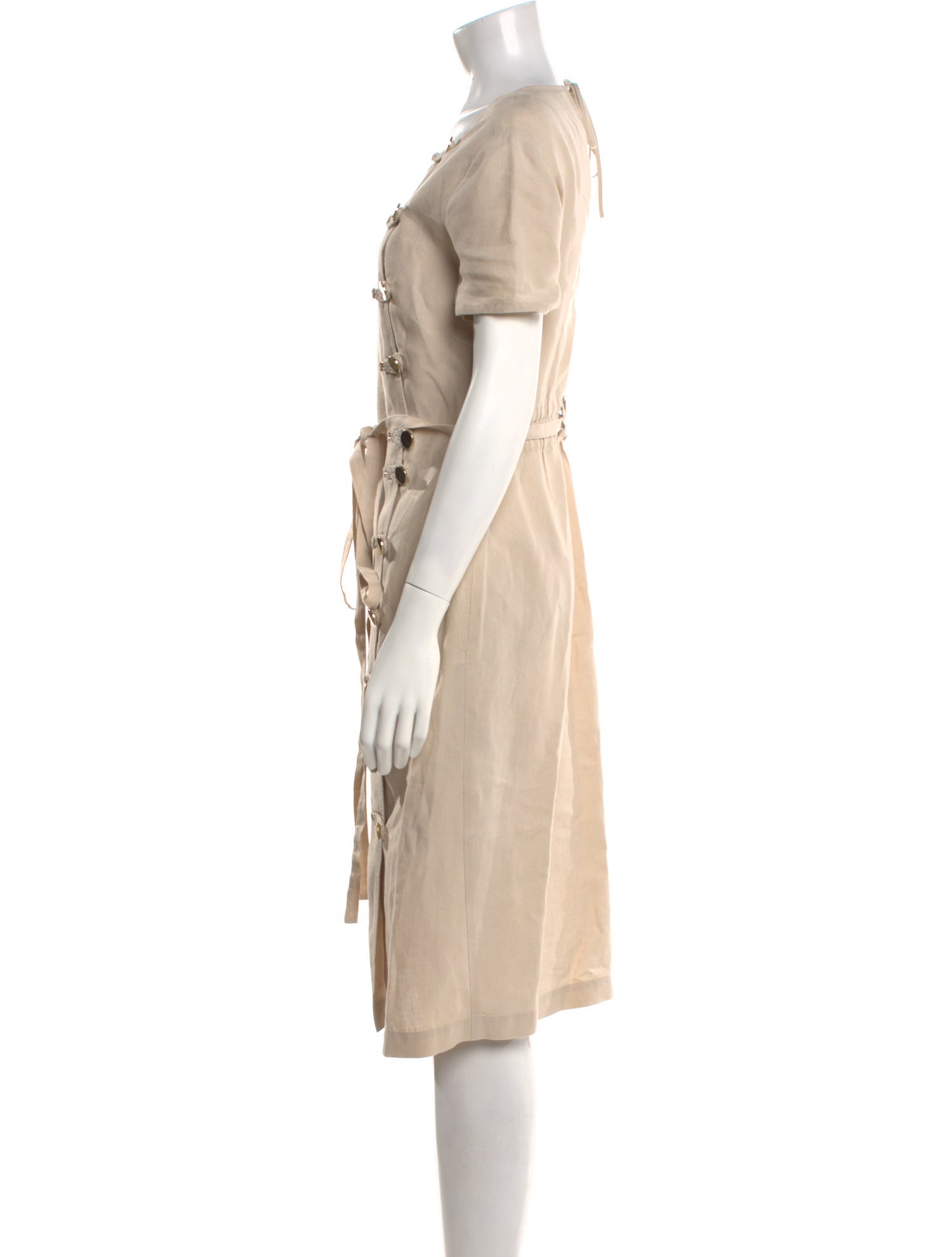 Altuzarra Linen Midi Length Dress