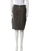 Altuzarra Leather Knee-Length Skirt
