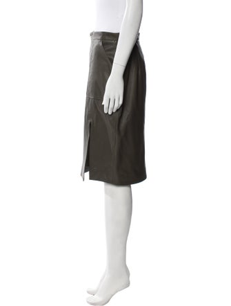 Altuzarra Leather Knee-Length Skirt