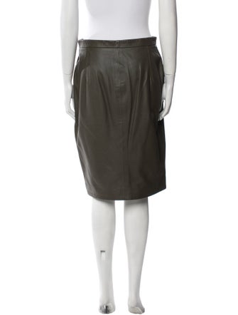 Altuzarra Leather Knee-Length Skirt
