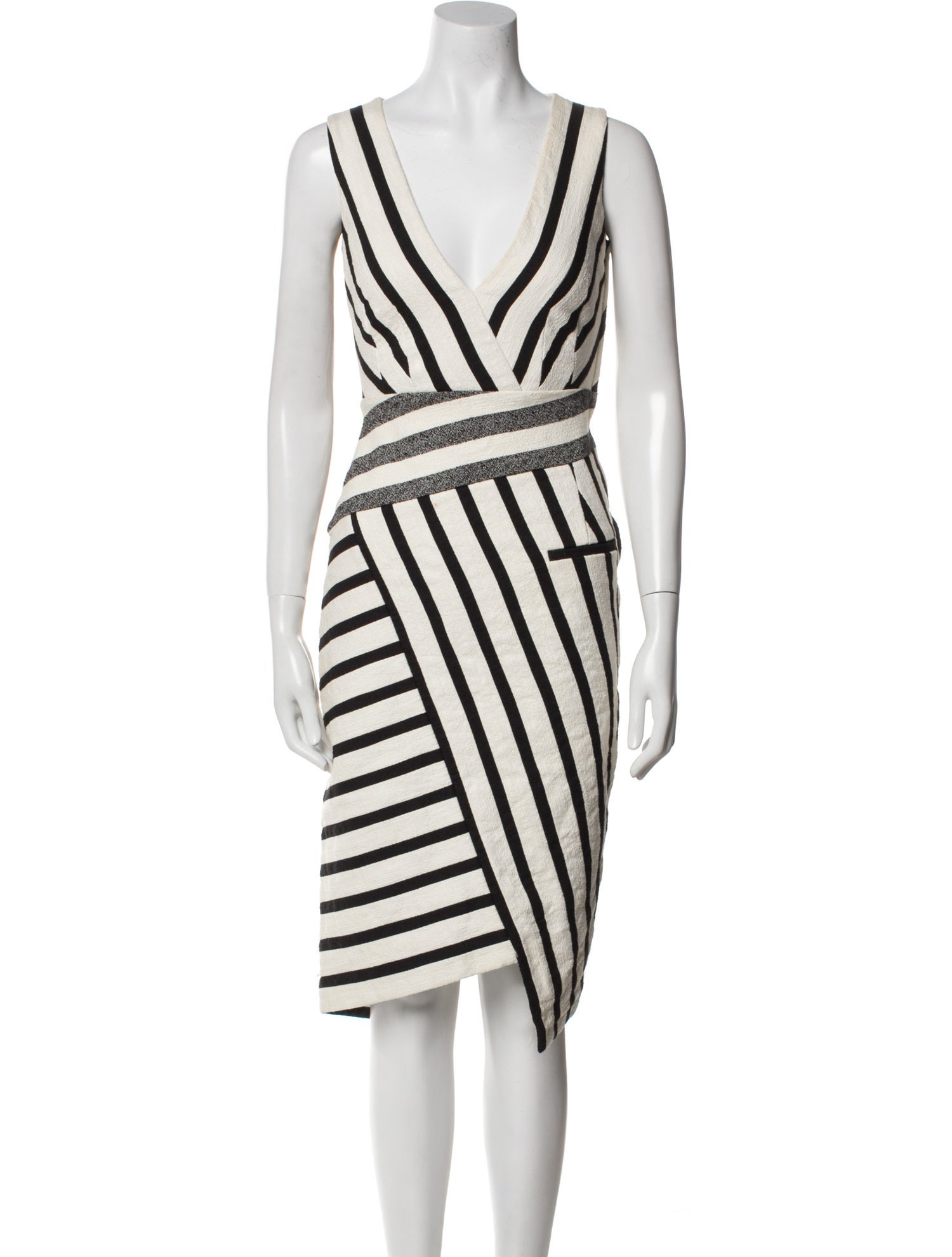 Altuzarra Striped Midi Length Dress