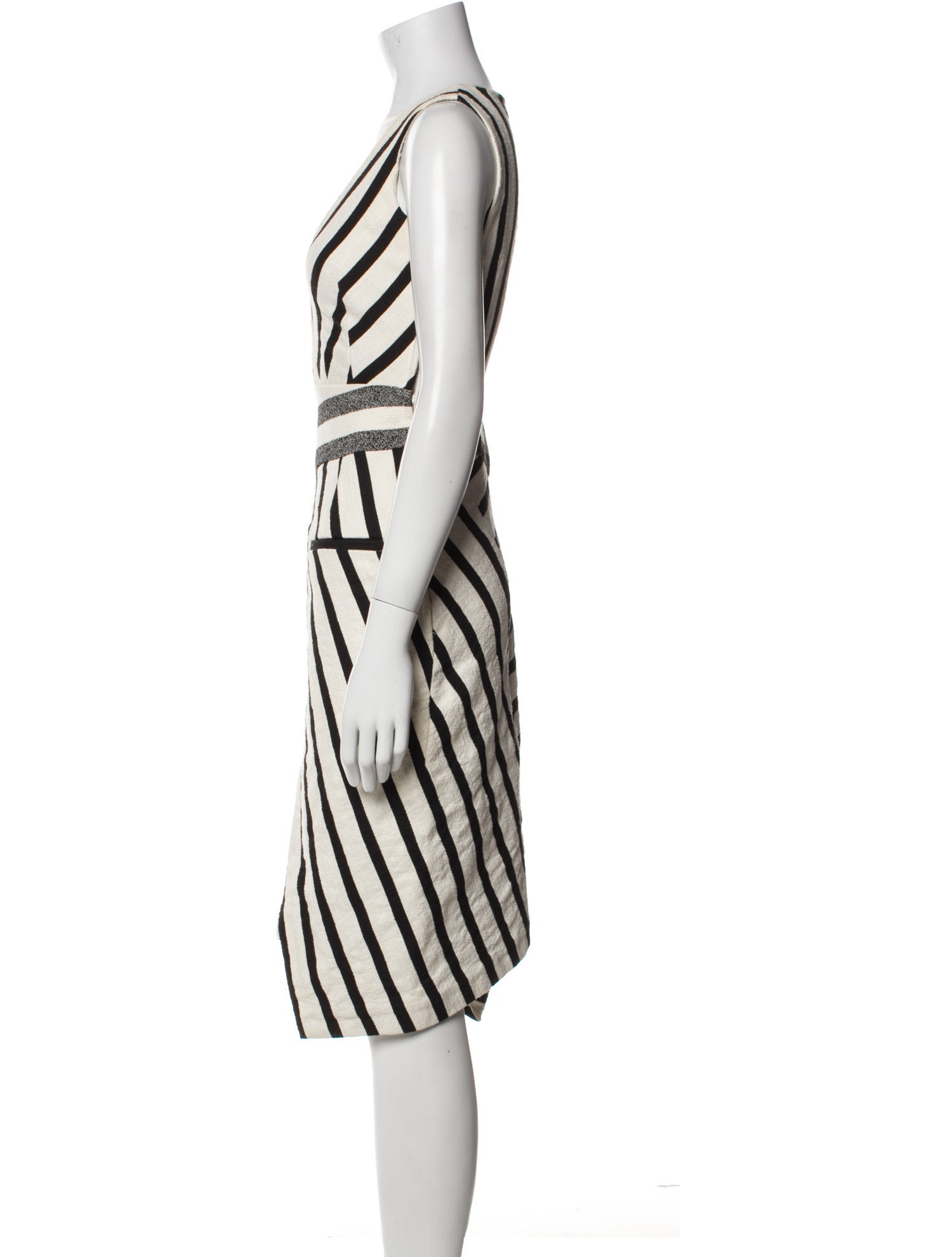 Altuzarra Striped Midi Length Dress