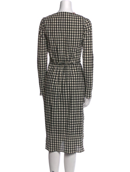Altuzarra Plaid Print Midi Length Dress