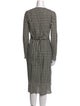 Altuzarra Plaid Print Midi Length Dress