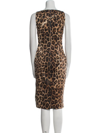 Altuzarra Animal Print Knee-Length Dress