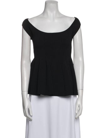 Altuzarra Scoop Neck Short Sleeve Top