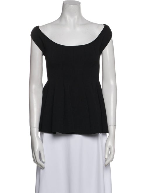 Altuzarra Scoop Neck Short Sleeve Top