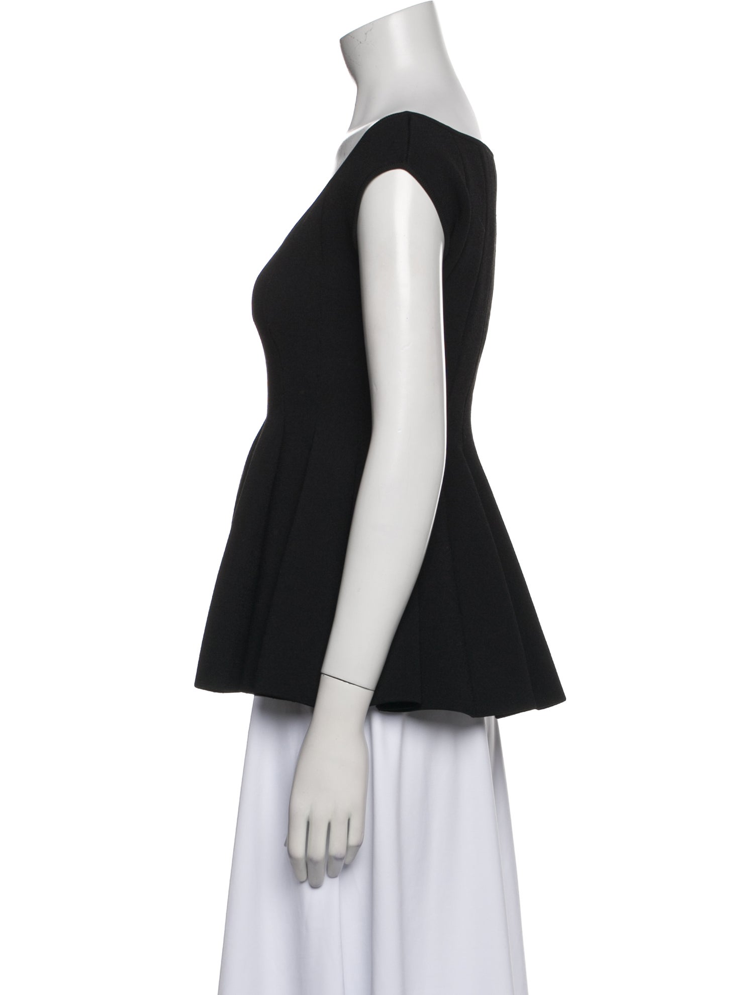 Altuzarra Scoop Neck Short Sleeve Top