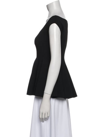 Altuzarra Scoop Neck Short Sleeve Top