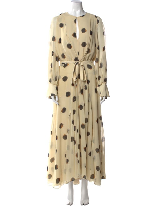 Altuzarra Polka Dot Print Long Dress