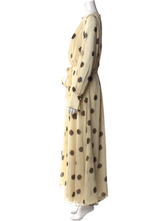Altuzarra Polka Dot Print Long Dress