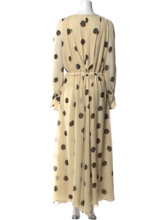 Altuzarra Polka Dot Print Long Dress