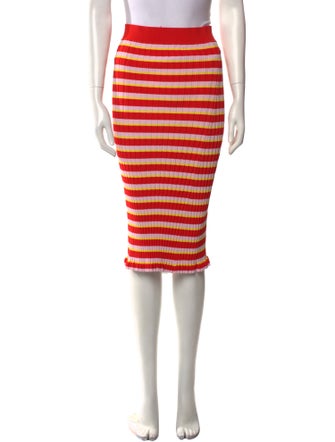 Altuzarra Striped Knee-Length Skirt