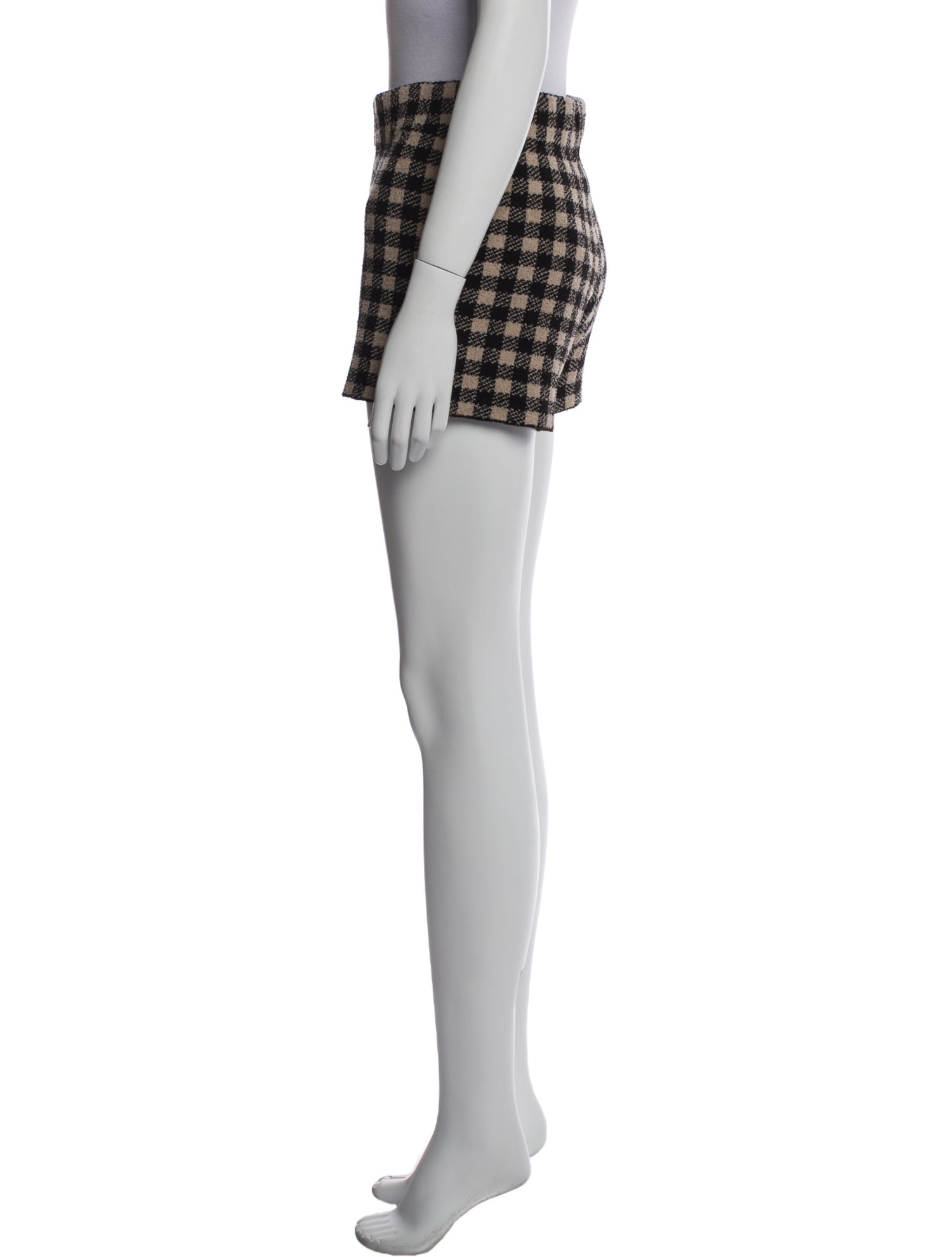 Altuzarra Plaid Print Mini Shorts