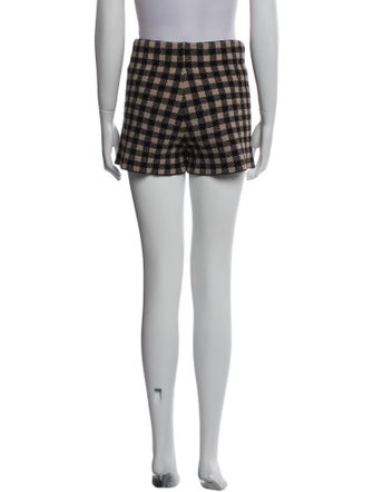 Altuzarra Plaid Print Mini Shorts