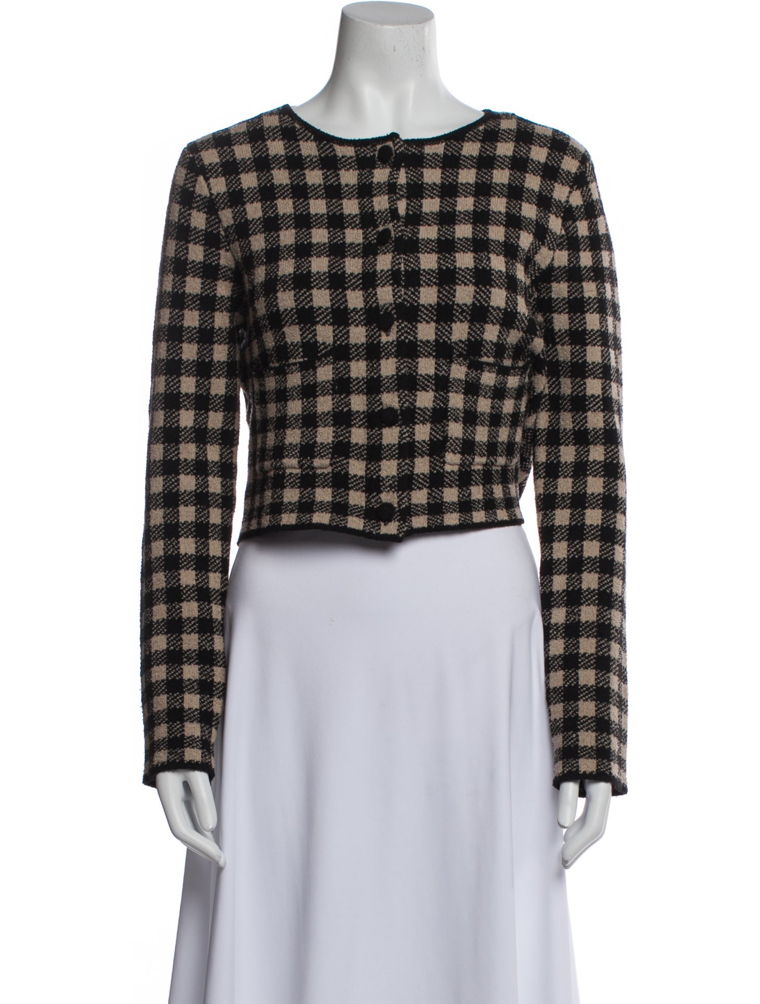Altuzarra Plaid Print Evening Jacket