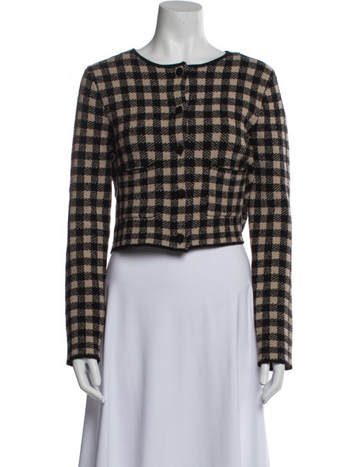 Altuzarra Plaid Print Evening Jacket