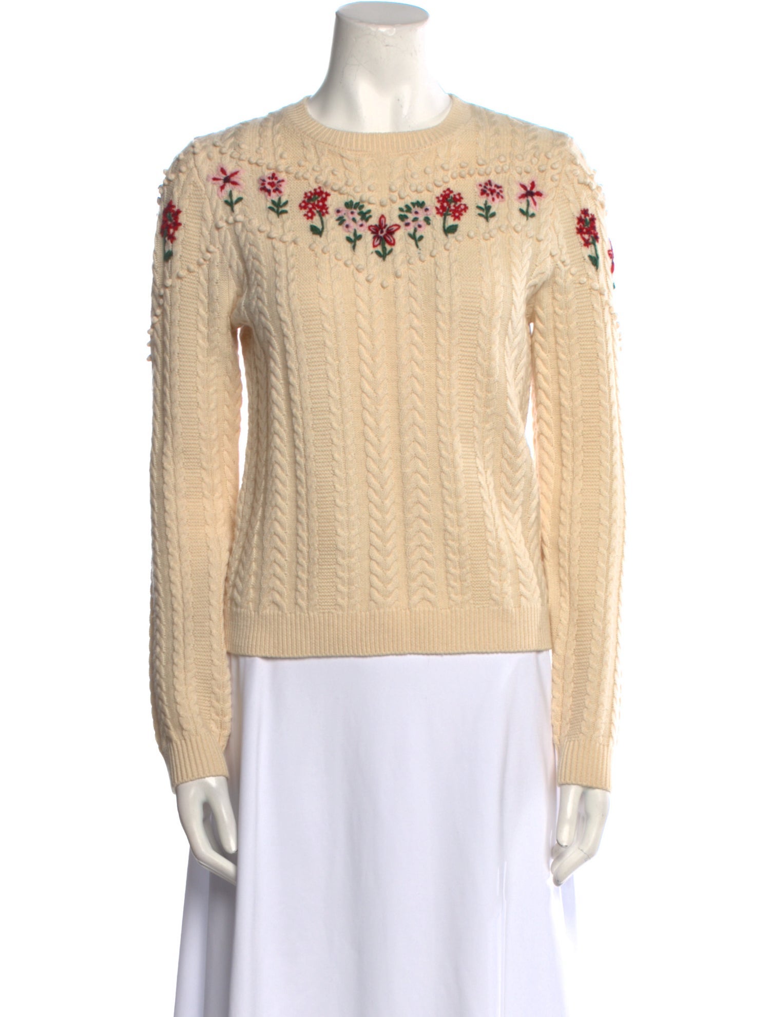 Altuzarra Wool Floral Print Sweater