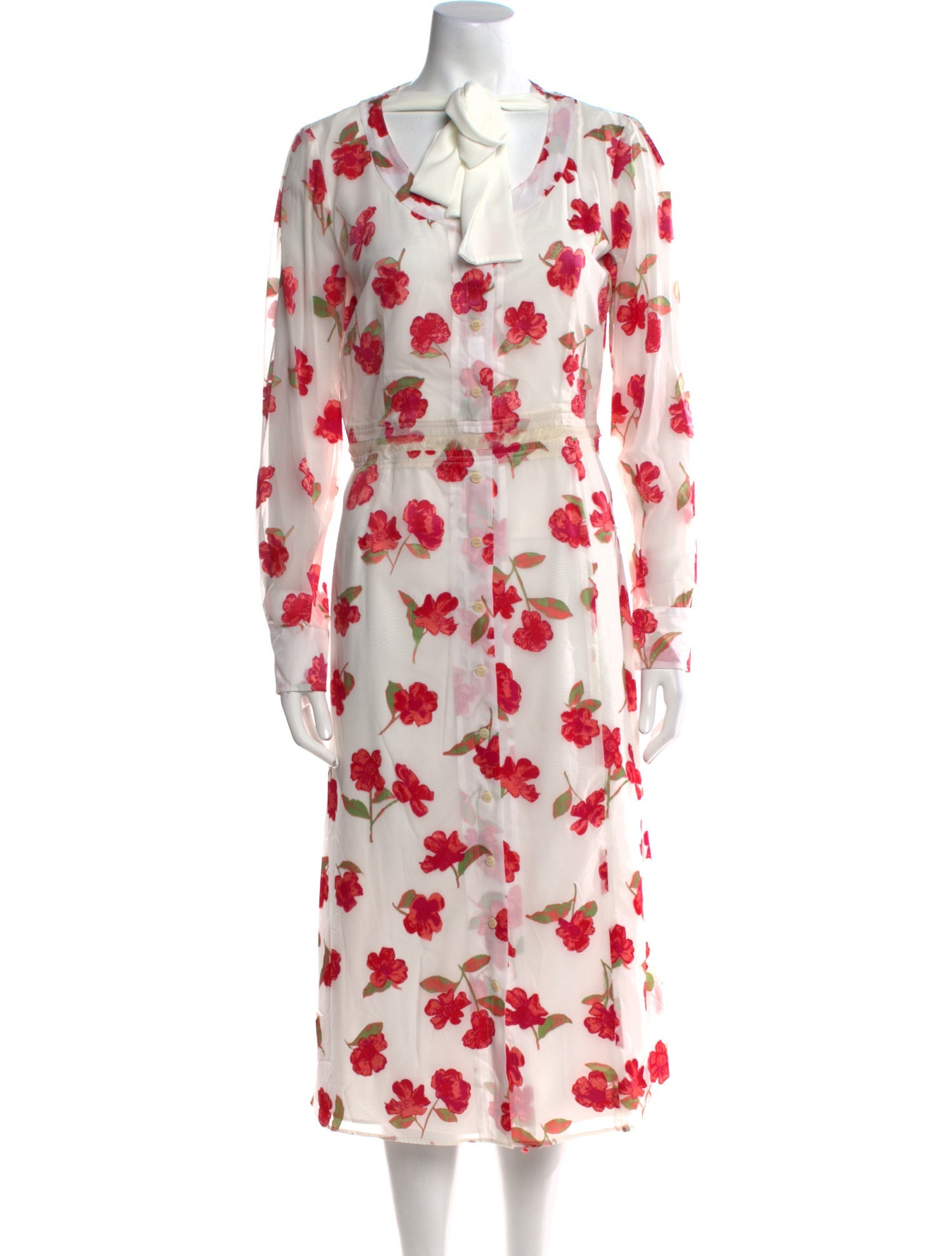 Altuzarra Floral Print Midi Length Dress