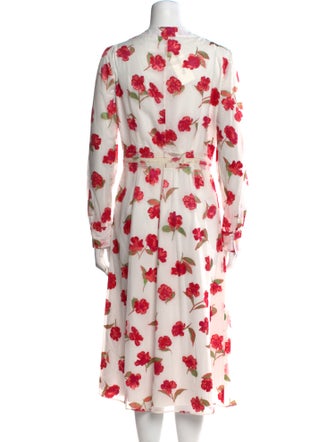 Altuzarra Floral Print Midi Length Dress
