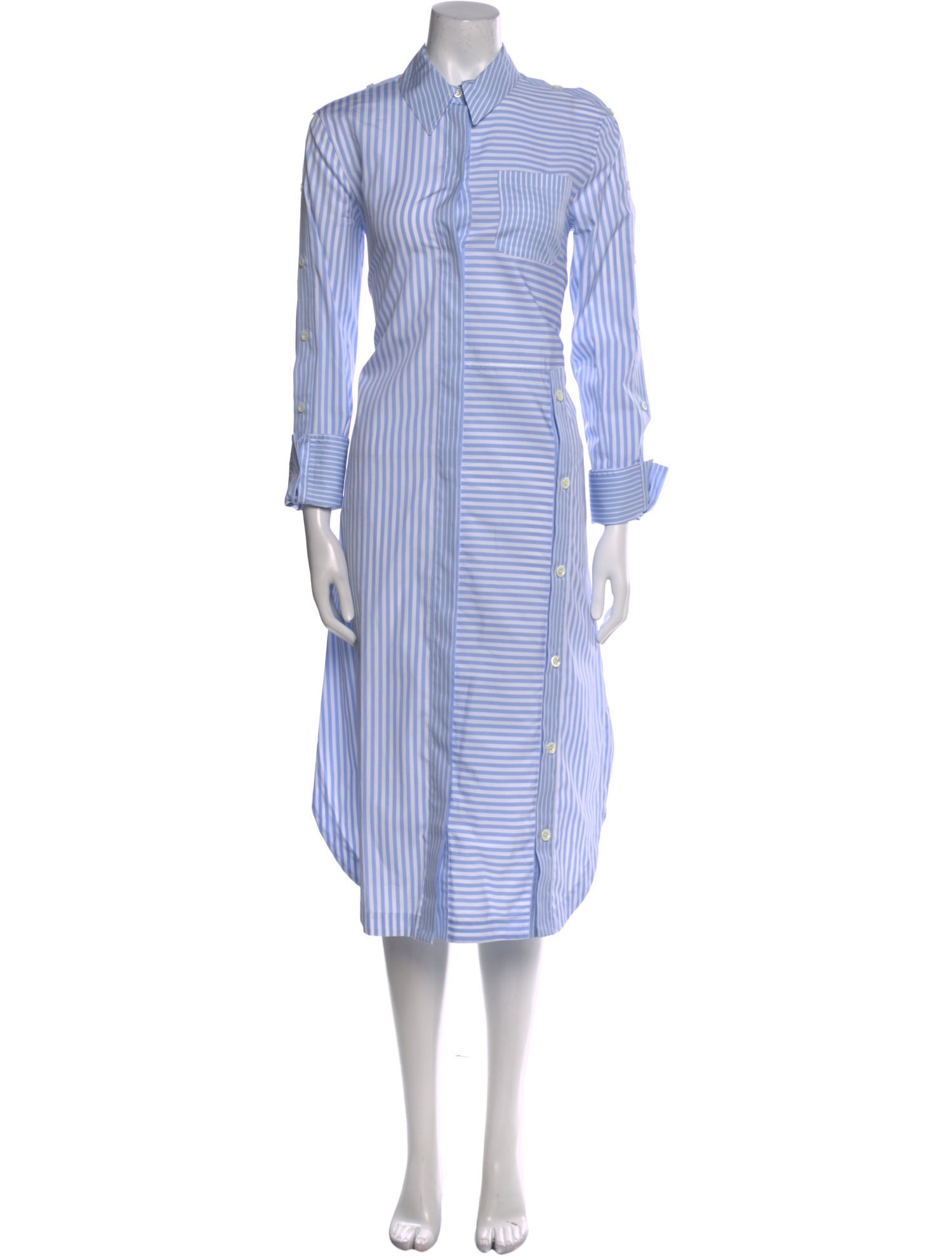 Altuzarra Striped Midi Length Dress