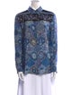 Altuzarra Silk Paisley Print Button-Up Top