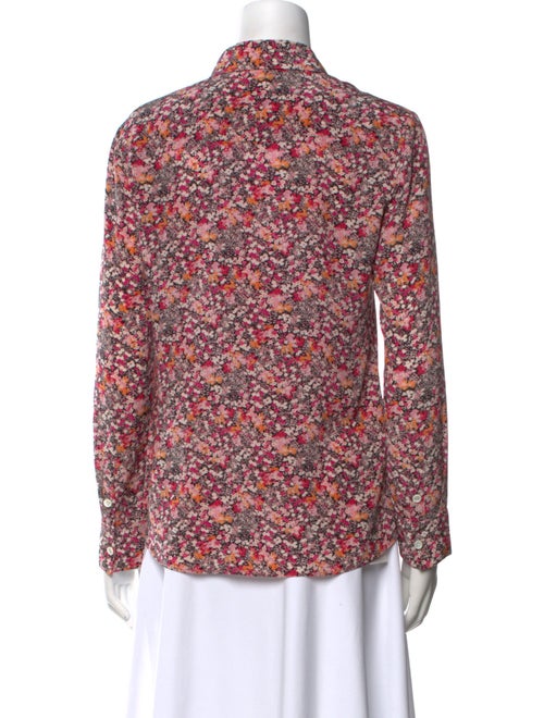 Altuzarra Silk Floral Print Button-Up Top