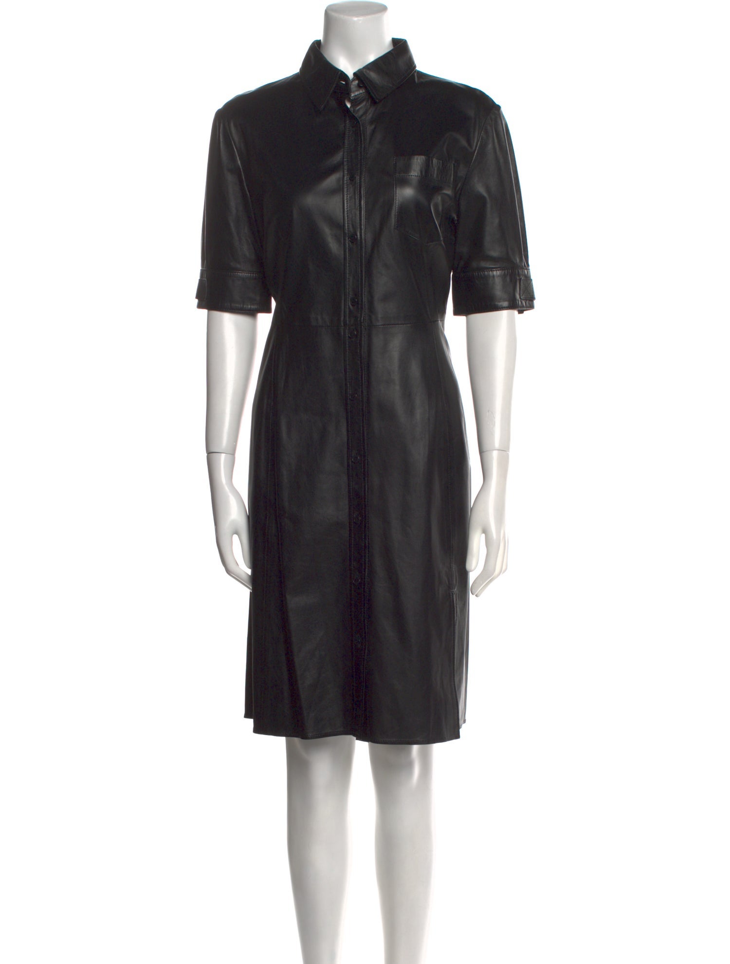 Altuzarra Leather Knee-Length Dress