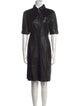 Altuzarra Leather Knee-Length Dress