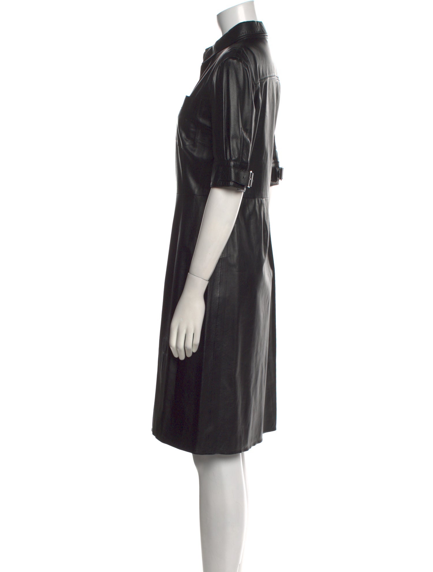Altuzarra Leather Knee-Length Dress