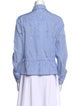 Altuzarra Printed Long Sleeve Button-Up Top