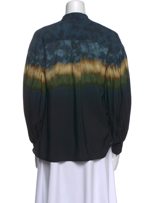 Altuzarra Tie-Dye Print Crew Neck Blouse